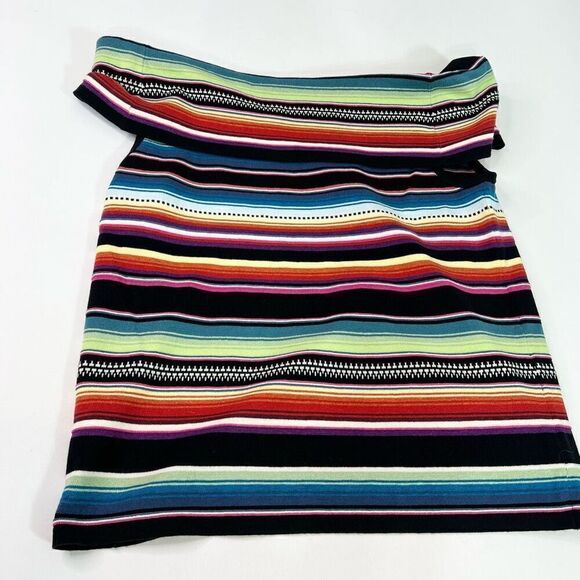 Lauren Ralph Lauren Sweater Womens 1X Multicolor Striped Off-Shoulder - Picture 8 of 8
